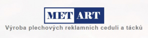 METART - výroba plechových reklamních cedulí a tácků 